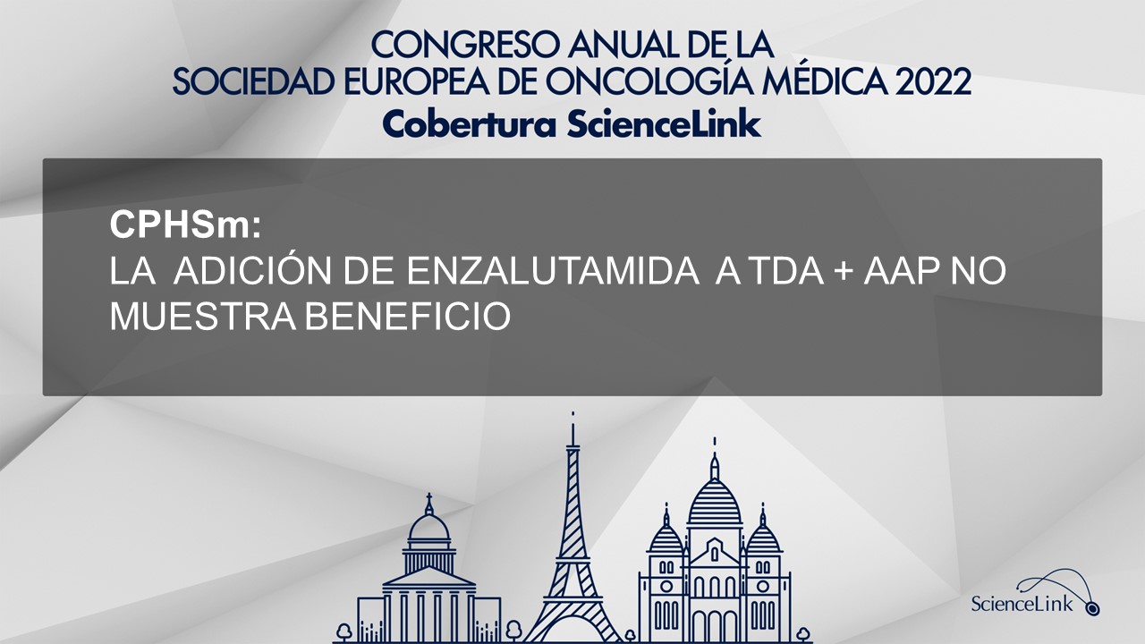 CPHSm: La adición de enzalutamida a TDA + AAP no muestra beneficio