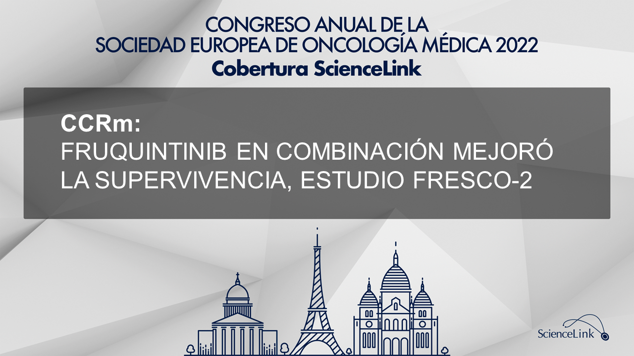 CCRm: Fruquintinib en combinación mejoró la supervivencia, estudio FRESCO-2