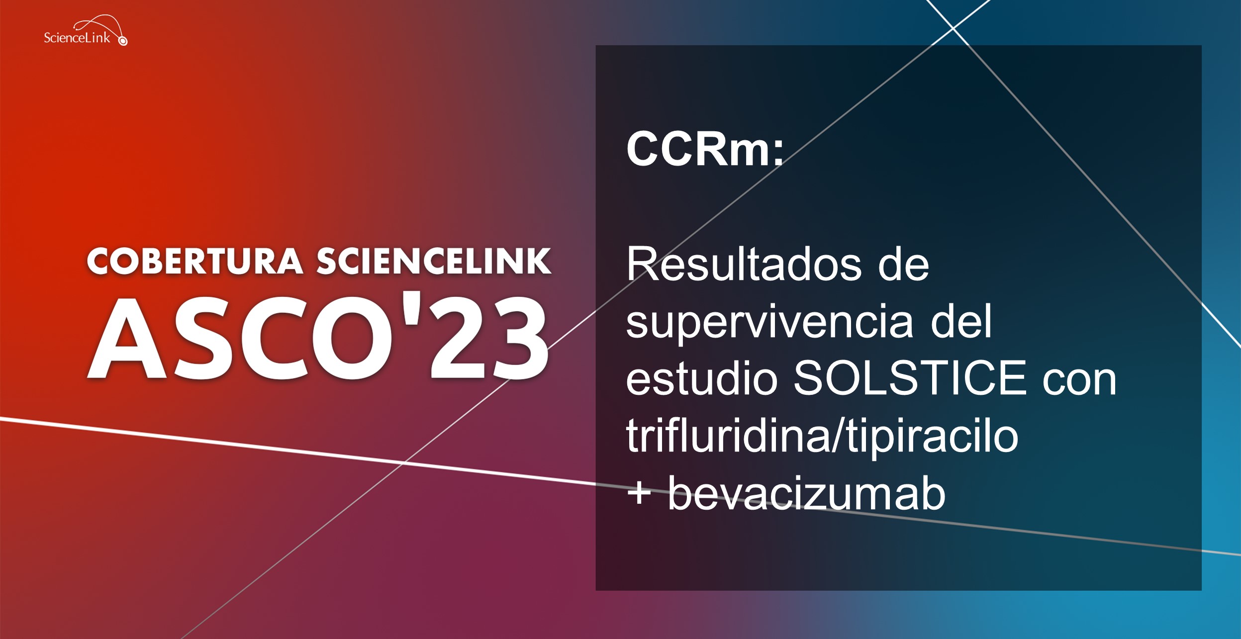 CCRm: Resultados de supervivencia del estudio SOLSTICE con trifluridina/tipiracilo + bevacizumab