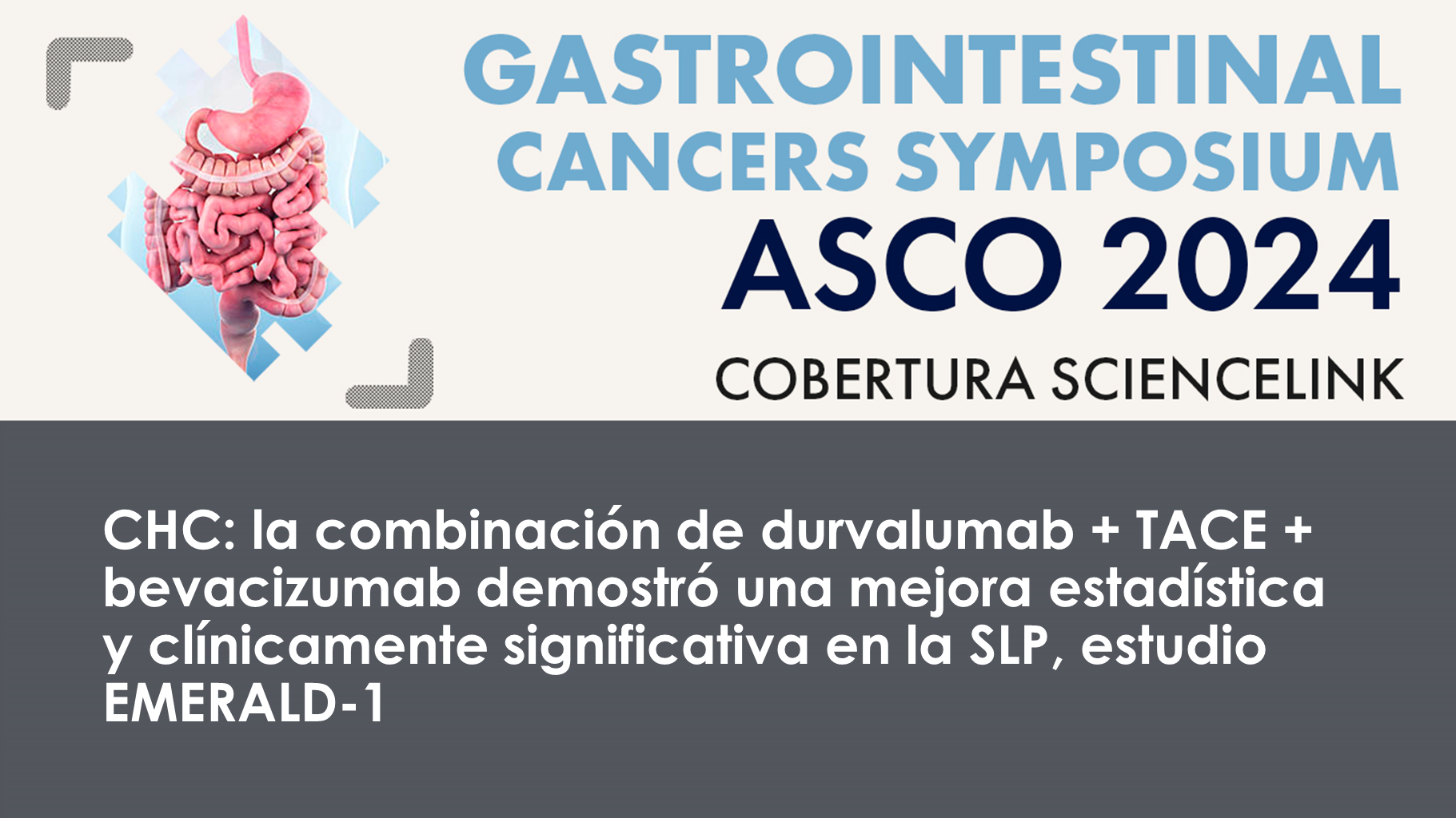 CHC: la combinación de durvalumab + TACE + bevacizumab demostró una mejora estadística y clínicamente significativa en la SLP, estudio EMERALD-1