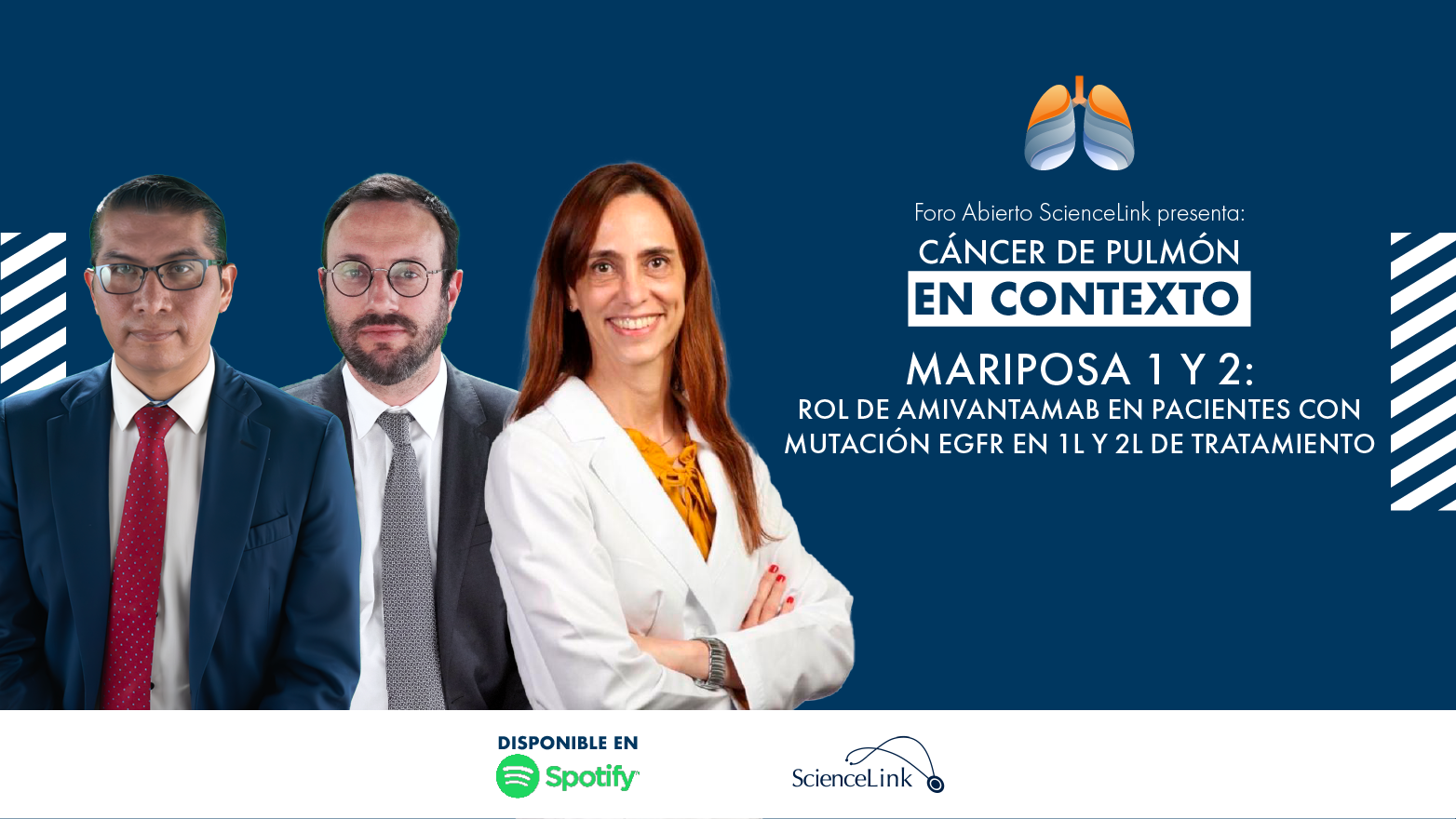 MARIPOSA 1 y 2: rol de amivantamab en pacientes con mutación EGFR en 1L y 2L de tratamiento