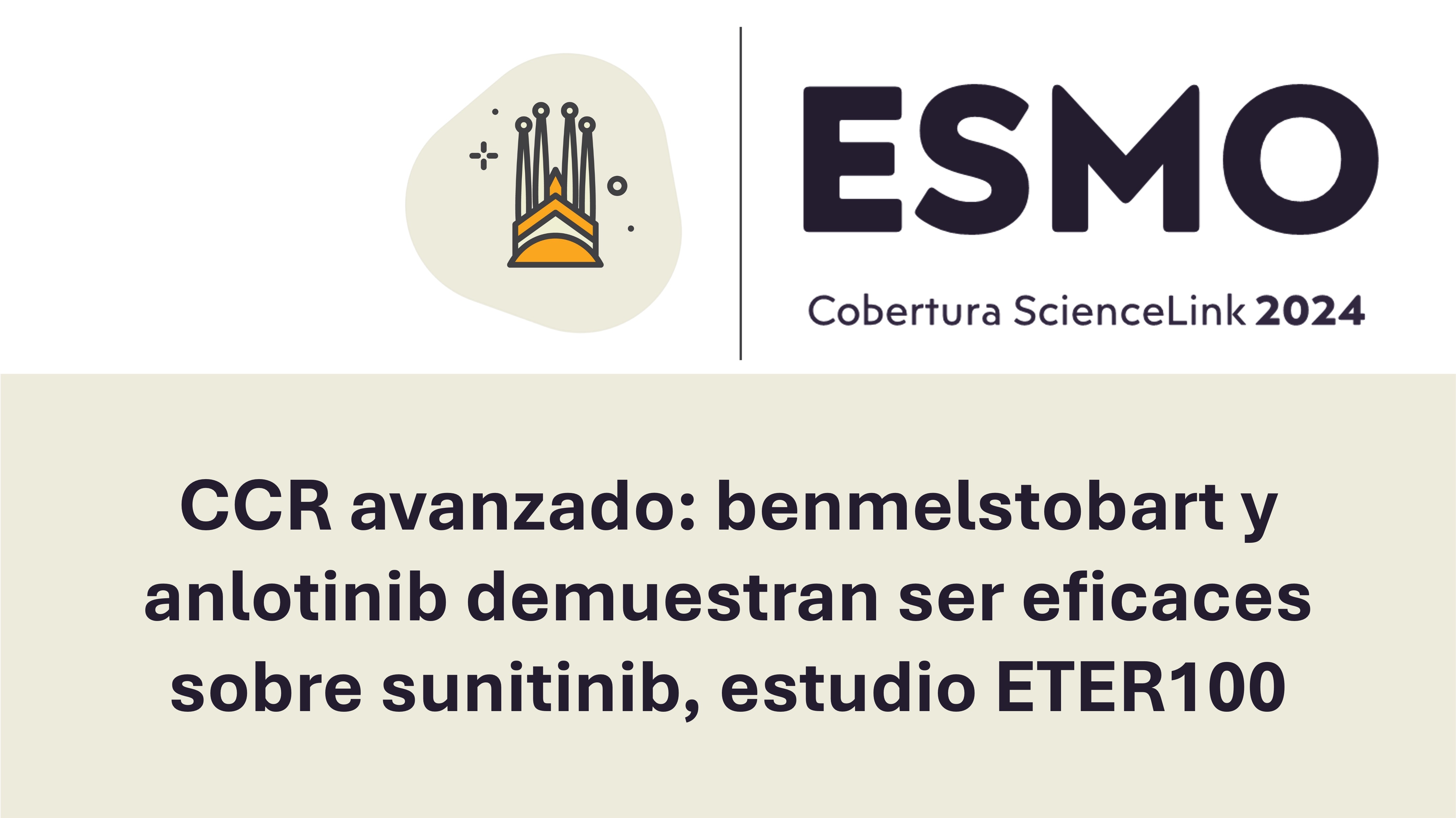 CCR avanzado: benmelstobart y anlotinib demuestran ser eficaces sobre sunitinib, estudio ETER100