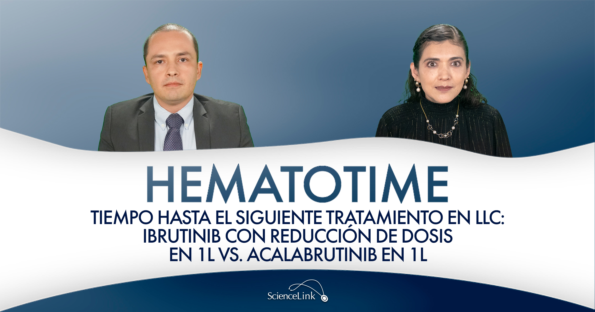 Tiempo hasta el siguiente tratamiento en LLC: ibrutinib con reducción de dosis en 1L vs. acalabrutinib en 1L