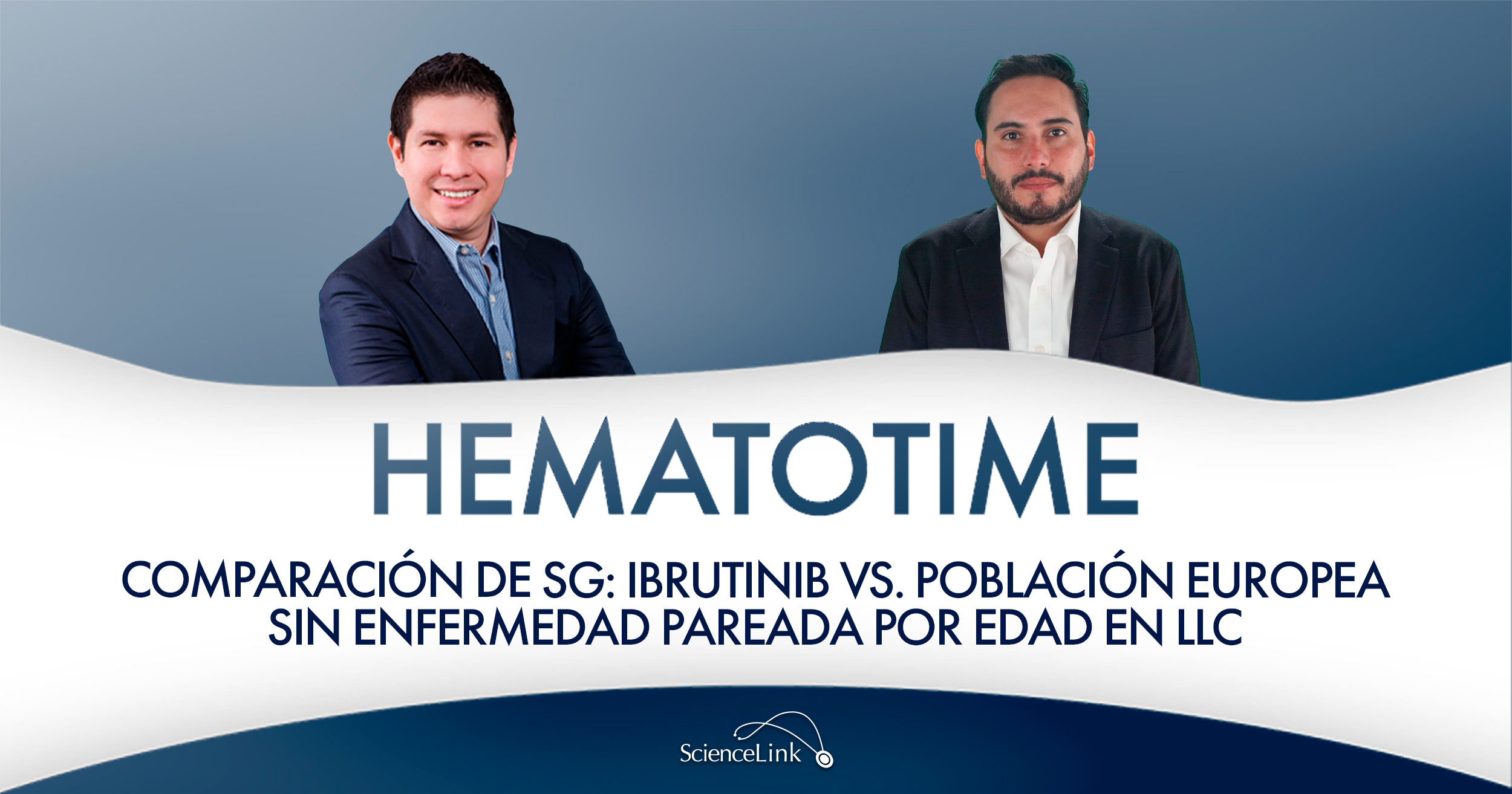 Comparación de SG: ibrutinib vs. población europea sin enfermedad pareada por edad en LLC