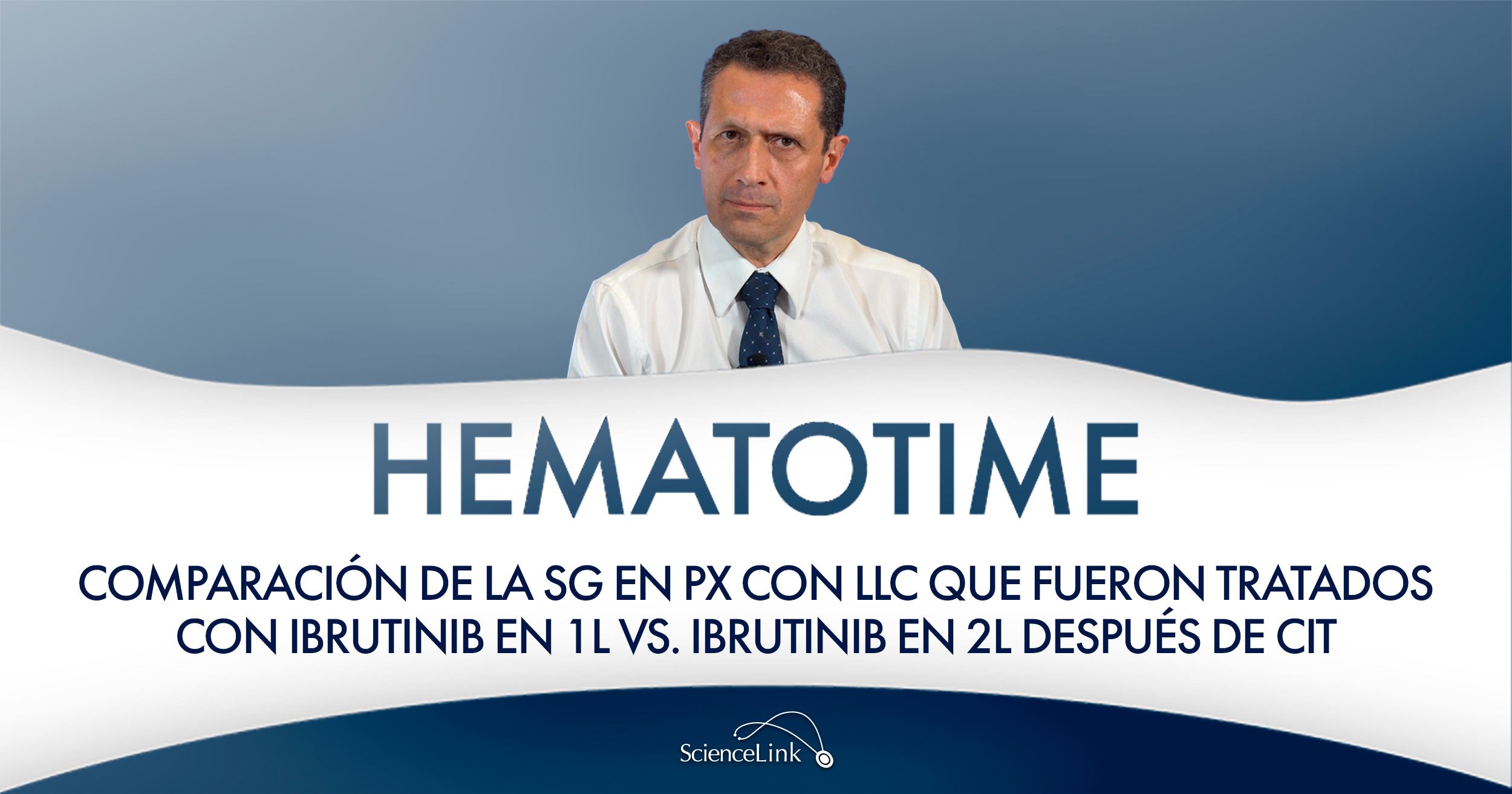 Comparación de la SG en Px con LLC que fueron tratados con ibrutinib en 1L vs. ibrutinib en 2L después de CIT