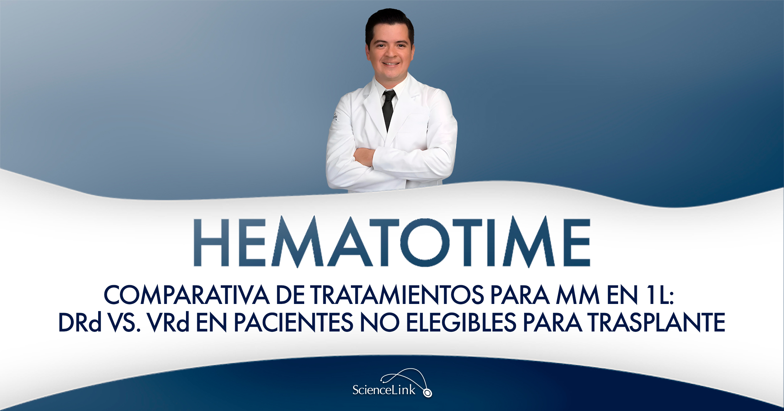 Comparativa de tratamientos para MM en 1L: DRd vs. VRd en pacientes no elegibles para trasplante