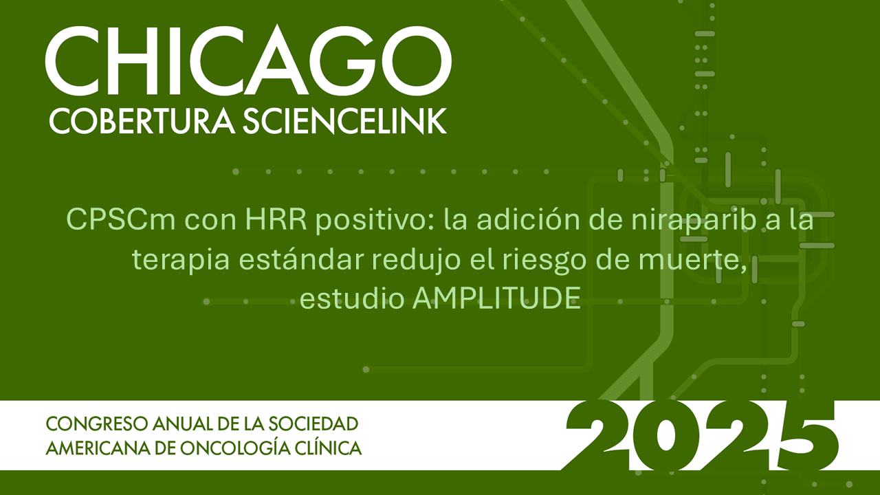 CPSCm con HRR positivo: la adición de niraparib a la terapia estándar redujo el riesgo de muerte, estudio AMPLITUDE