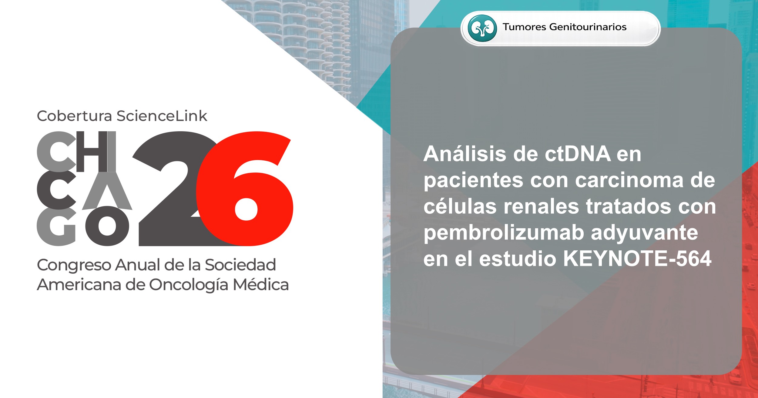 Análisis de ctDNA en pacientes con carcinoma de células renales tratados con pembrolizumab adyuvante en el estudio KEYNOTE-564