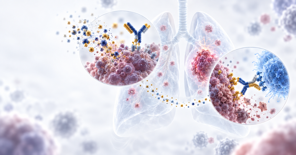 Durvalumab en combinación con tarlatamab mejora la SG y SLP como mantenimiento en cáncer de pulmón de células pequeñas